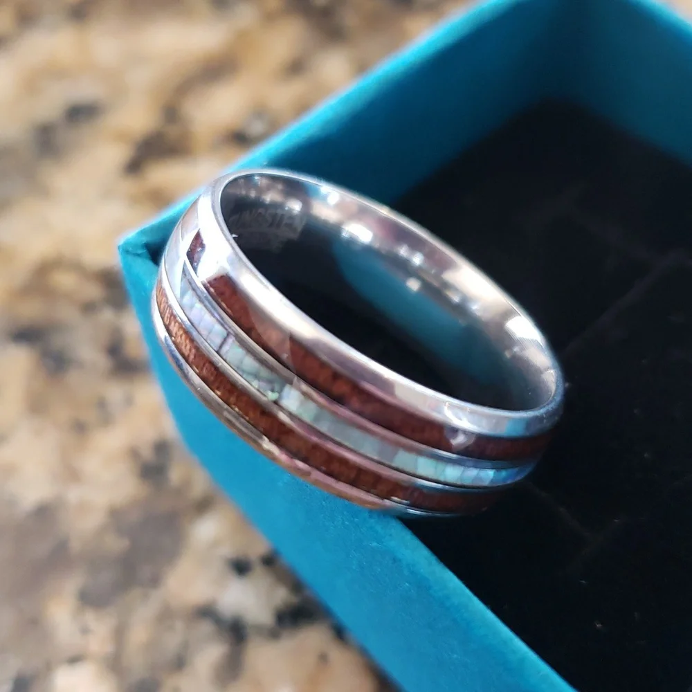 Mens Tungsten Steel Band Ring